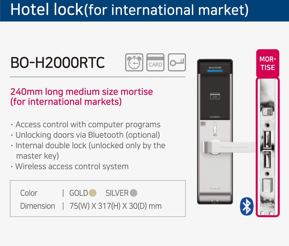 Hotel lock BO_H2000RTC